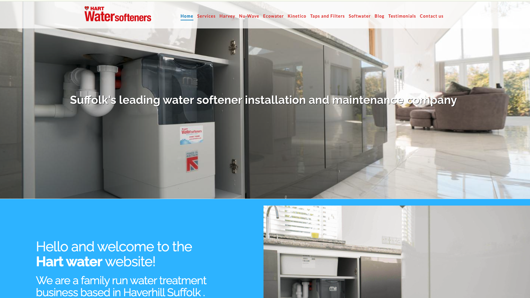 Hart Water Softeners website